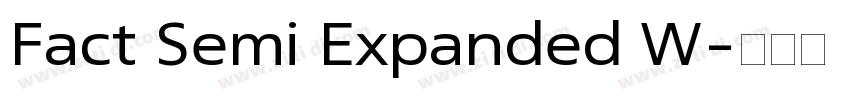 Fact Semi Expanded W字体转换